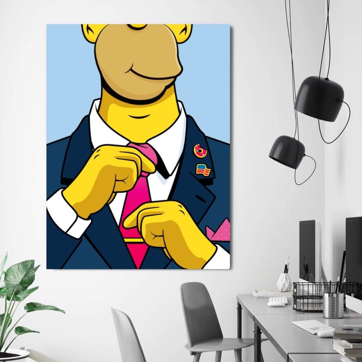 Schilderij President Homer (Canvas)
